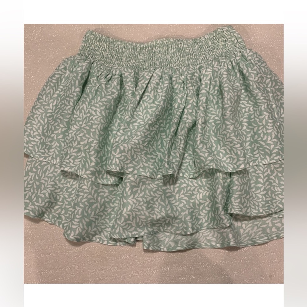 Kiwi and Punch Pastel Green/Cream Skirt